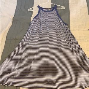 Women’s high neck striped dress